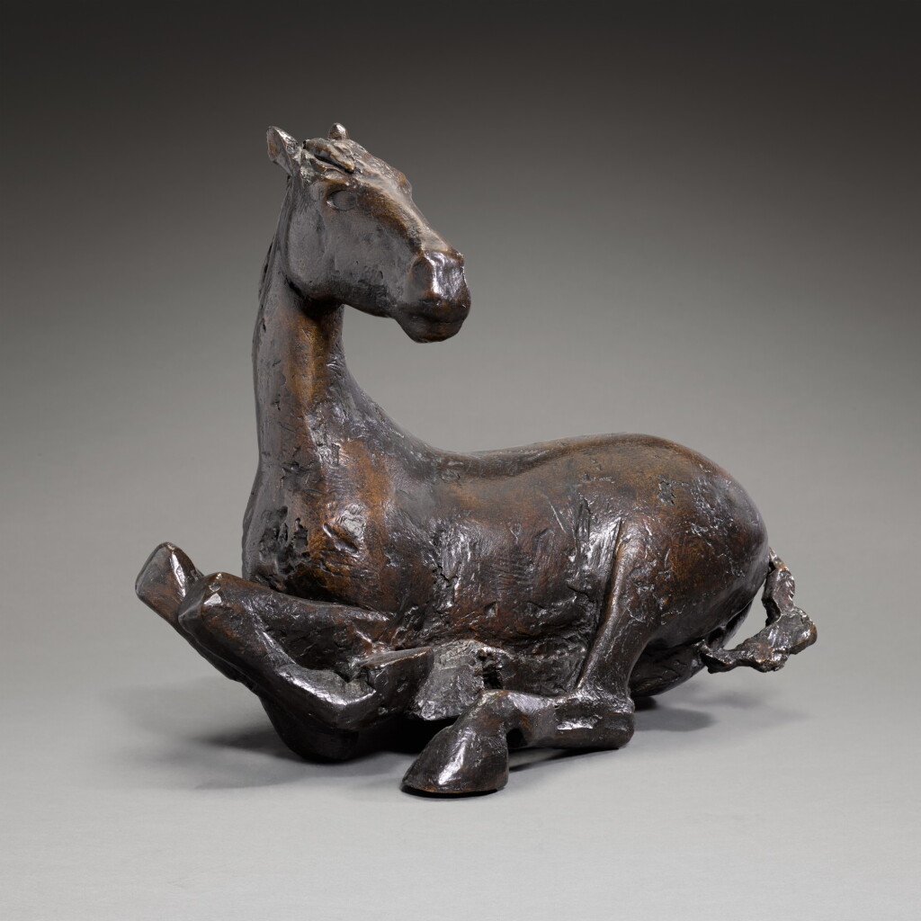 View full screen - View 1 of Lot 246. Larger Lying Down Horse.