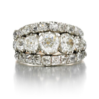 View full screen - View 1 of Lot 2. Diamond ring, circa 1800.