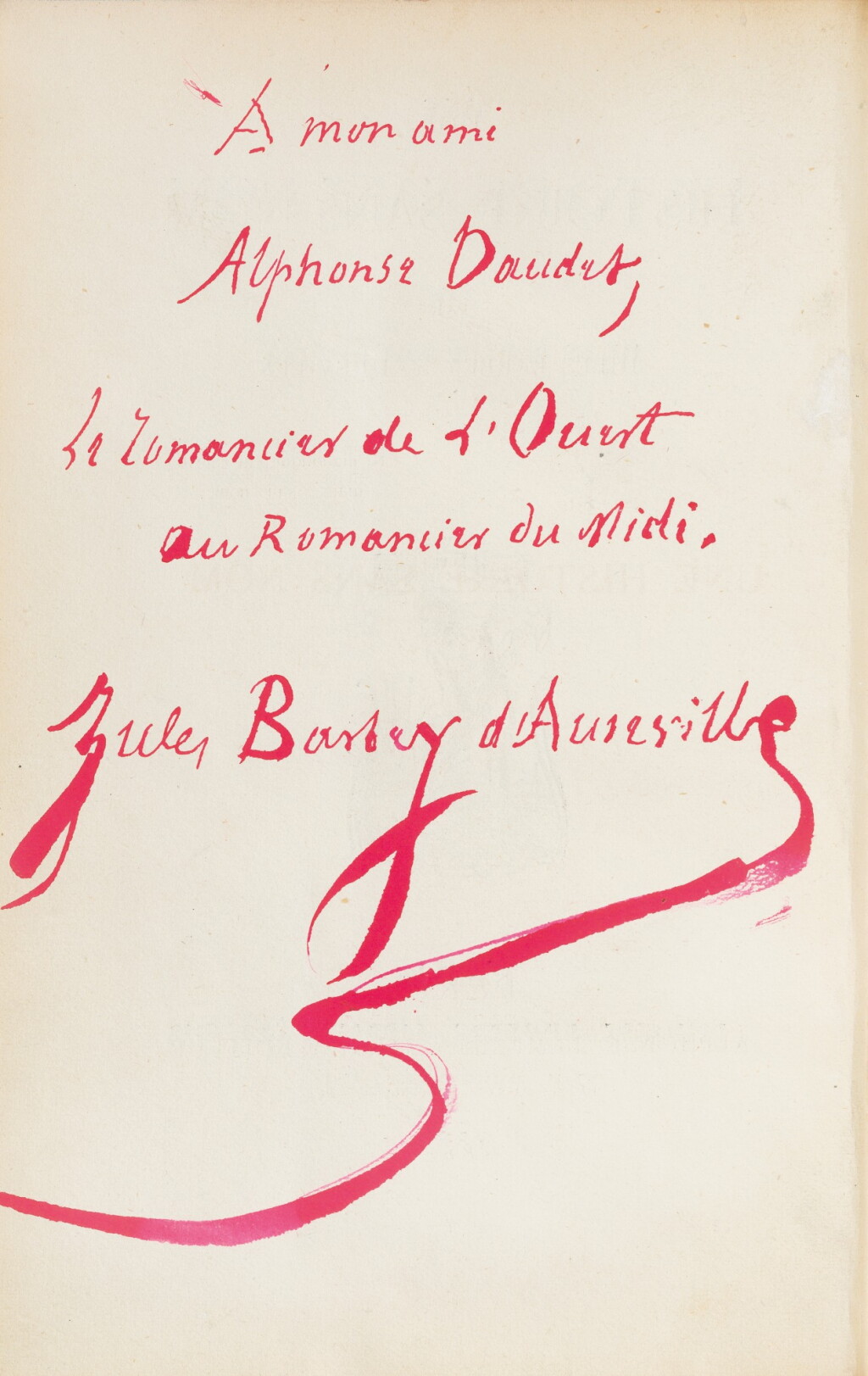 View full screen - View 1 of Lot 66. Une Histoire sans nom. 1882. Edition originale. Exemplaire d'Alphonse Daudet.