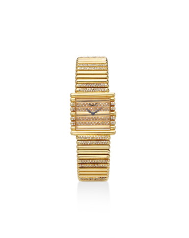 View full screen - View 1 of Lot 1846. Reference 9133 C151 A yellow gold and diamond-set bracelet watch, Circa 1978.