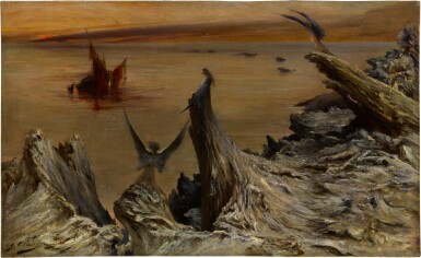 View full screen - View 1 of Lot 468. La chimère à l'île de Sarah Bernhardt.