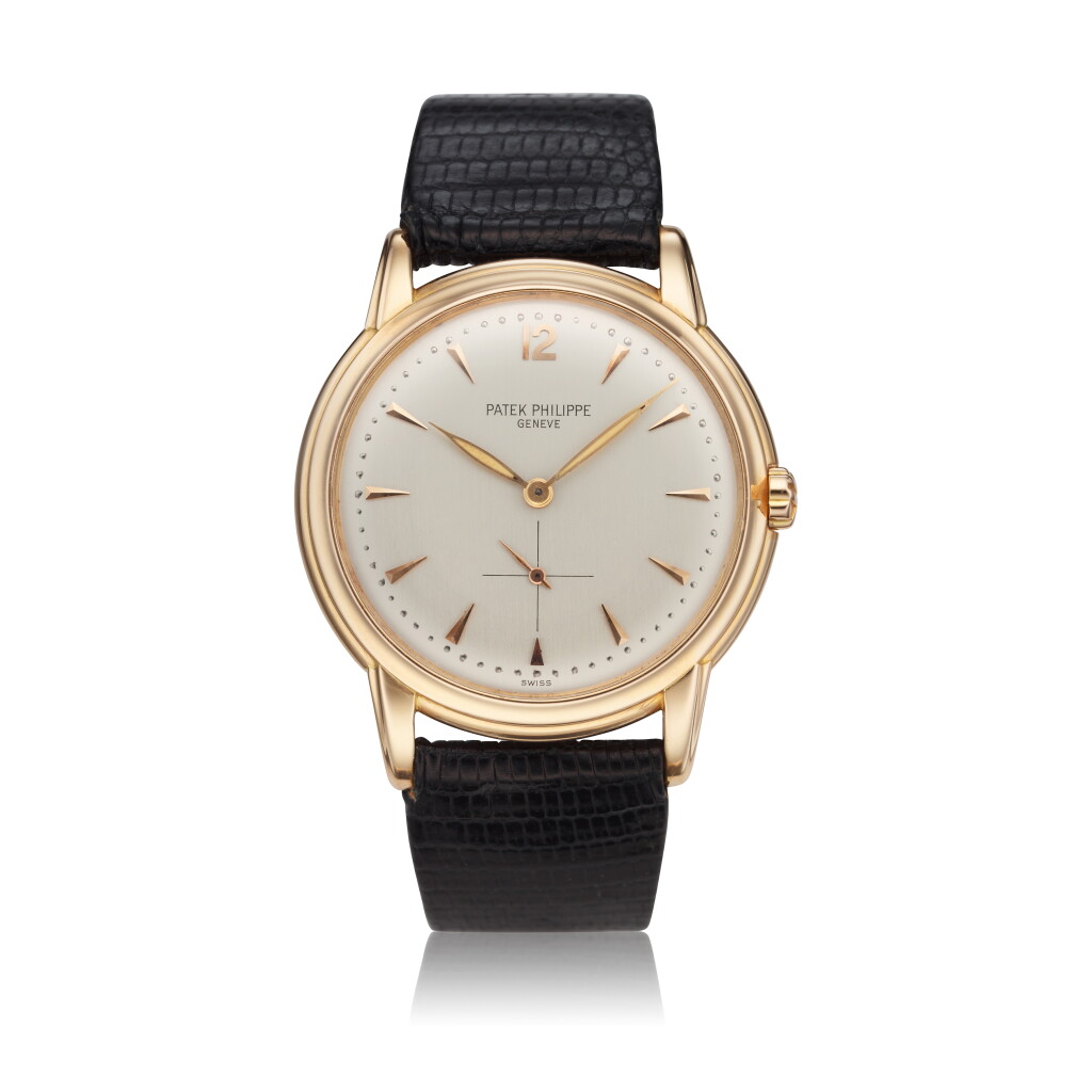 View full screen - View 1 of Lot 242. Reference 2551 A pink gold automatic wristwatch, Made in 1956.