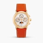 Villeret Perpetual Calendar Chronograph, Reference 5585 | A pink gold perpetual calendar chronograph wristwatch with moon phases and leap year indication, Circa 1993