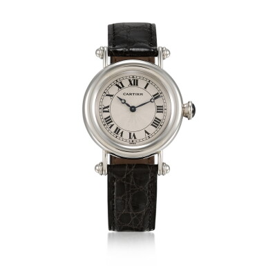 View full screen - View 1 of Lot 240. Diabolo, Reference 1462 | A platinum wristwatch | Circa 1996.