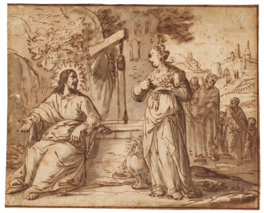 View full screen - View 1 of Lot 120. Christ and the woman of Samaria.