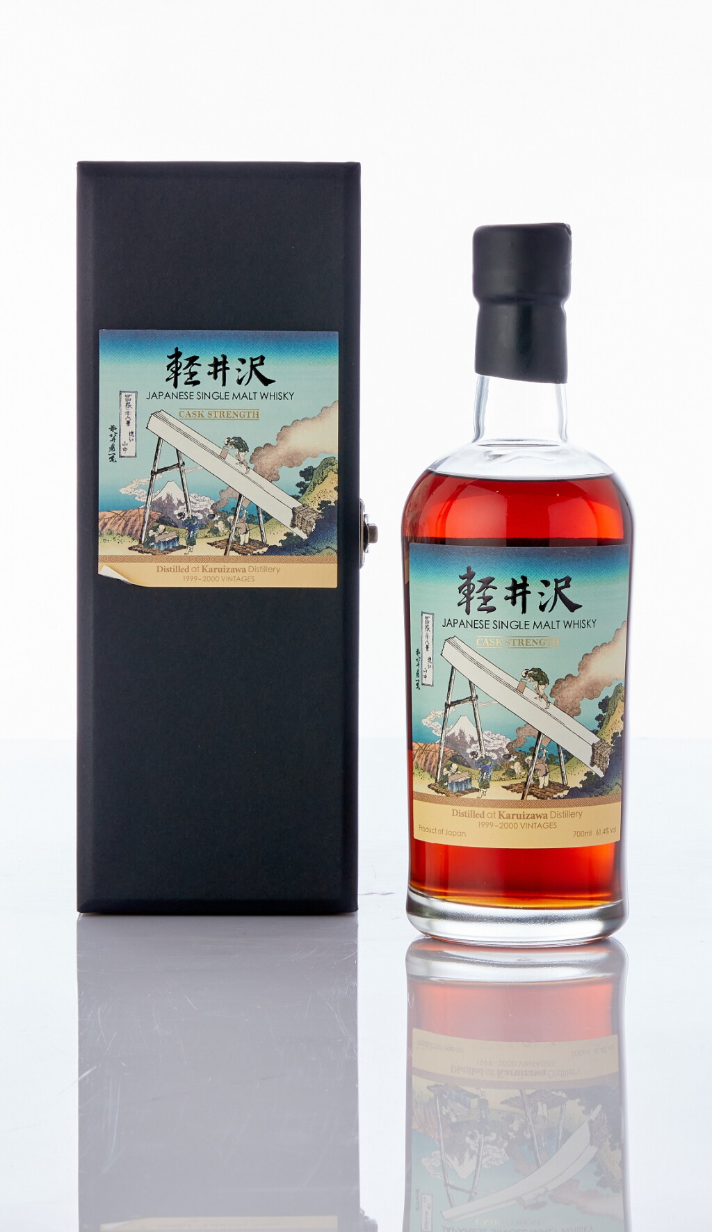 View full screen - View 1 of Lot 6160. 輕井澤 "冨嶽三十六景" 系列 Karuizawa 36 Views of Mount Fuji 34th Release 61.4 abv NV (1 BT70).