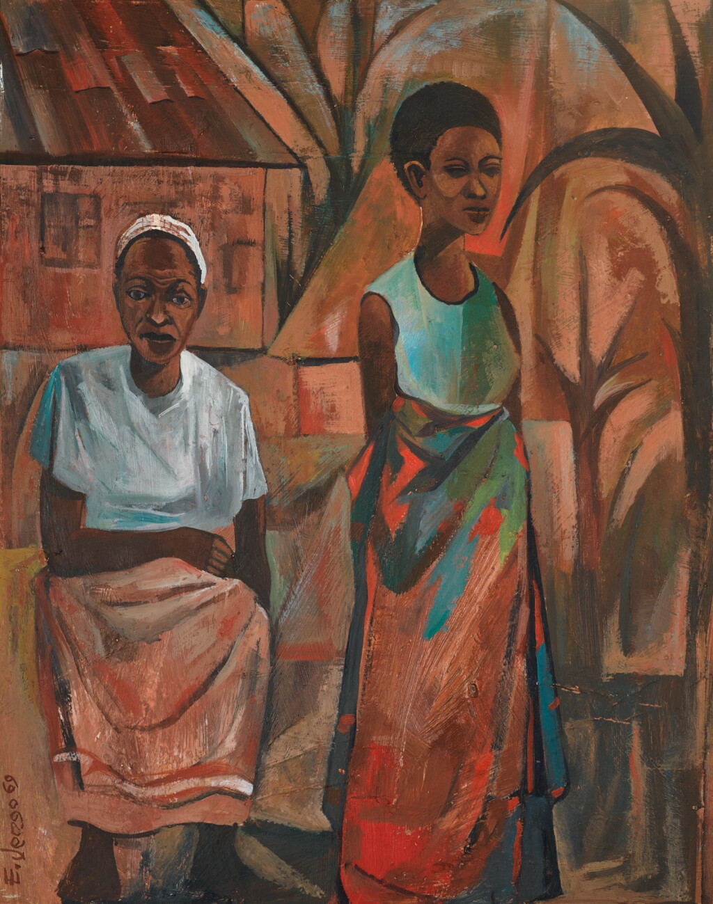 View full screen - View 1 of Lot 69. ELIAS JENGO | WAKULIMA (THE FARMERS).