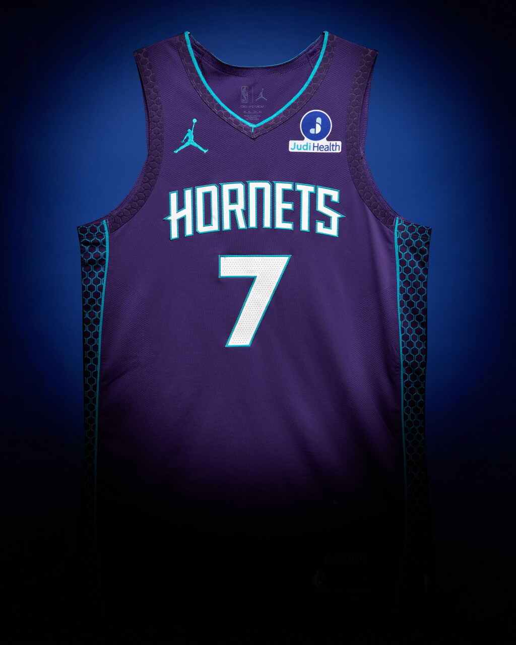 View full screen - View 1 of Lot 2. Kon Knueppel Charlotte Hornets 2025-2026 Game Worn Statement Edition Jersey | Matched to 2 Games | 33 Points.
