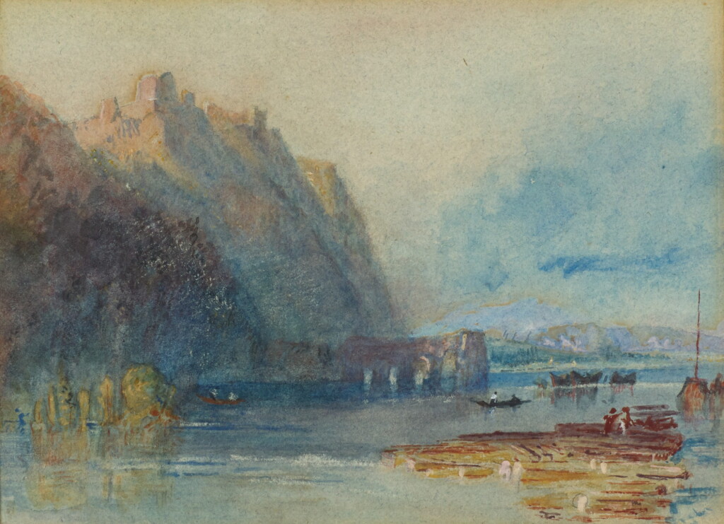 View full screen - View 1 of Lot 90. AFTER JOSEPH MALLORD WILLIAM TURNER | Champtoceaux from the East, River Loire, France.