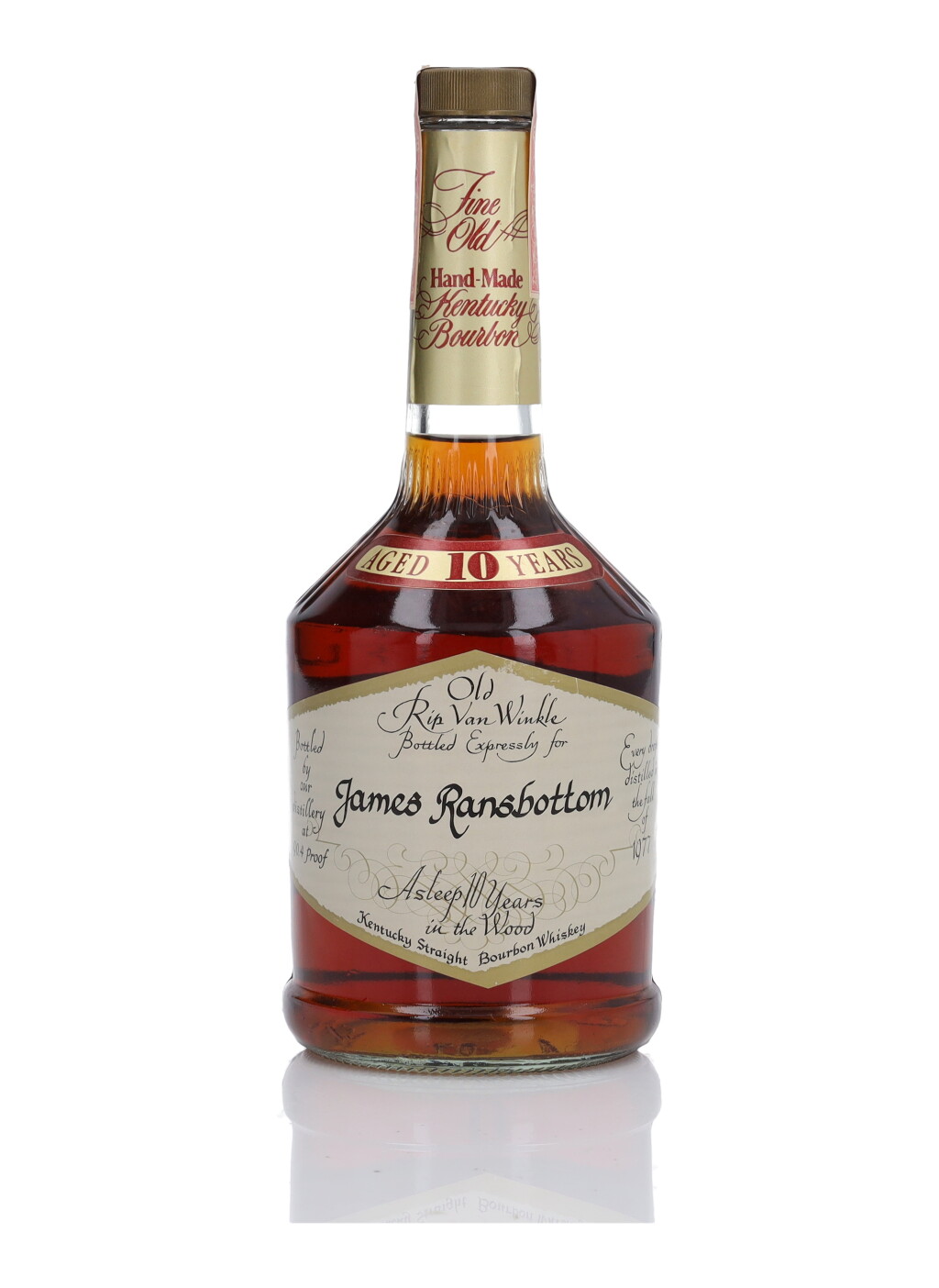 View full screen - View 1 of Lot 1136. Old Rip Van Winkle 10 Year Old Very Special Stock 90.4 Proof 1977 (1 Bottle 75cl).
