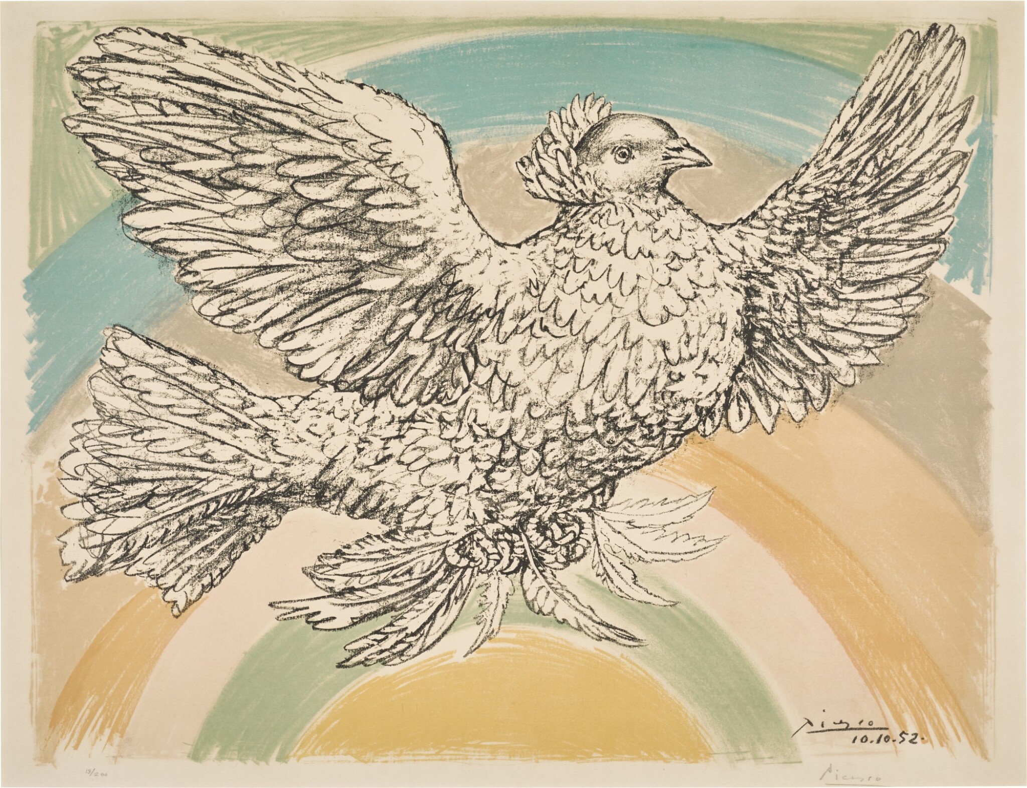 Colombe Volant A L Arc En Ciel B 712 M 214 Prints Multiples 21 Sotheby S Colombe Volant A L Arc En Ciel B 712 M 214 Prints Multiples 21 Sotheby S