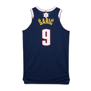View full screen - View 1 of Lot 99. Dario Šarić ‘Christmas Day’ Denver Nuggets 2024-2025 Game Issued Icon Edition Jersey .