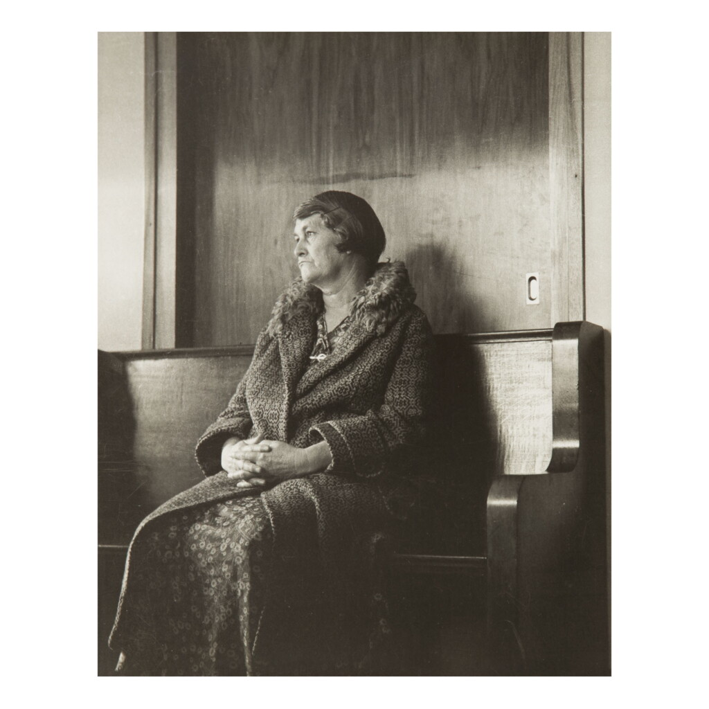 View full screen - View 1 of Lot 144. DOROTHEA LANGE | WOMAN WAITING.