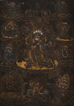 A thangka depicting Legden Mahakala, Tibet, 18th century