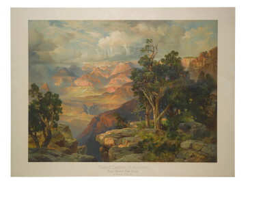 View full screen - View 1 of Lot 1739. THOMAS MORAN | GRAND CANYON OF ARIZONA—FROM HERMIT RIM ROAD.