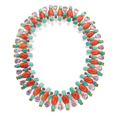 View full screen - View 1 of Lot 288. Gem-Set Necklace.