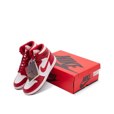 View full screen - View 1 of Lot 12. Nike Air Jordan 1 High ‘New Beginnings’ Promotional Sample | Size 9 .