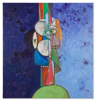 View full screen - View 1 of Lot 1505. George Condo 喬治・康多 | Green Eyed Lady 綠眼女士.