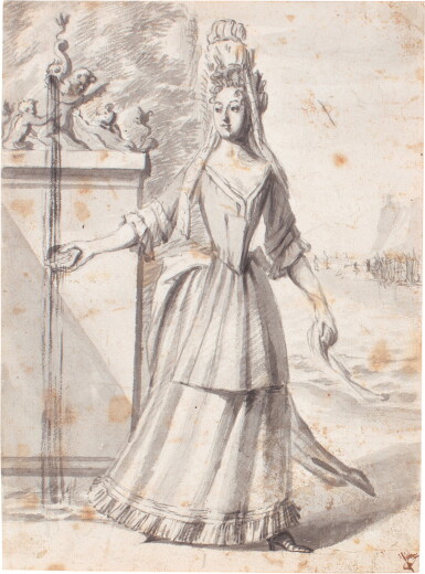 View full screen - View 1 of Lot 148. Allegorical figures of Water and Fire.