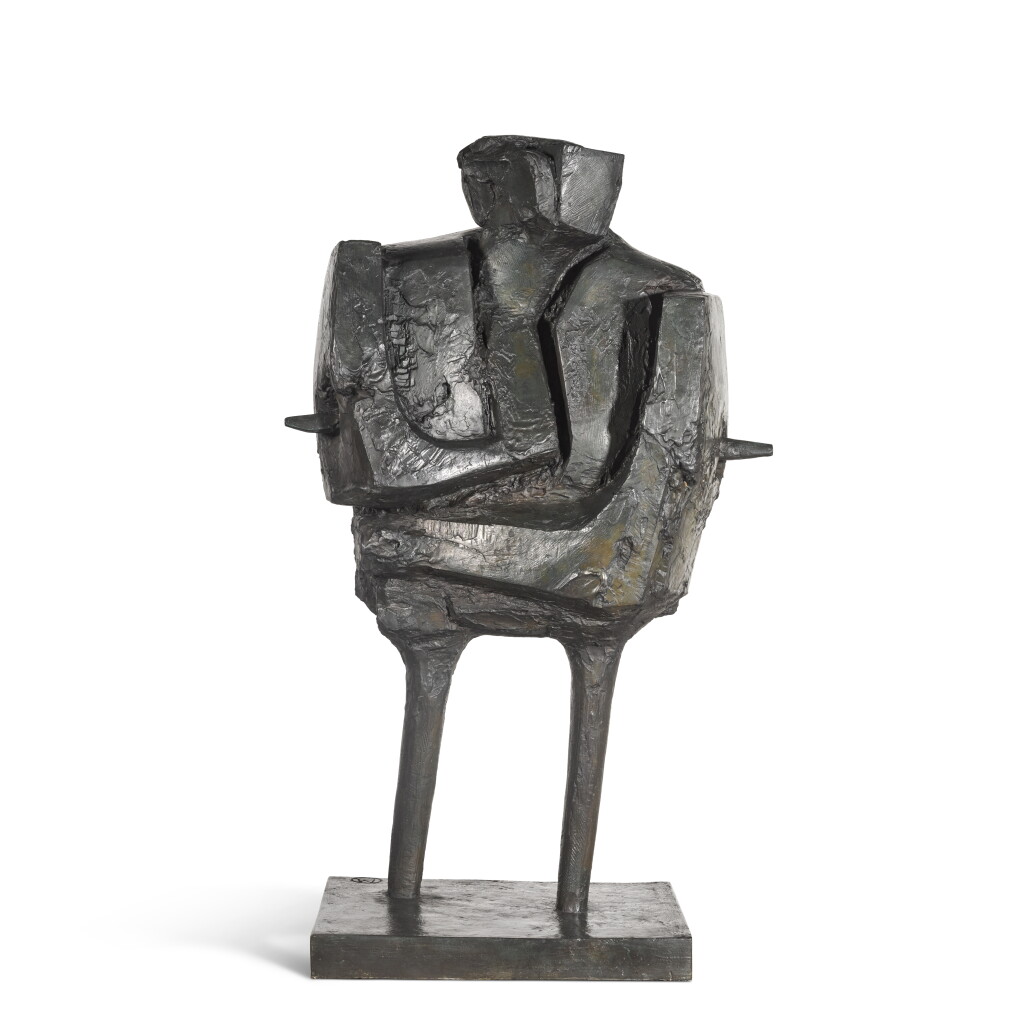 View full screen - View 1 of Lot 662. Large Standing Armed Figure.