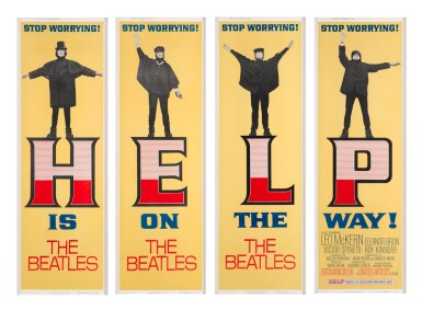 View full screen - View 1 of Lot 149. Help! (1965), set of 4 door panels, US.