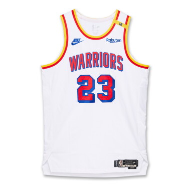 View full screen - View 1 of Lot 221. Draymond Green Golden State Warriors 2024-2025 Game Worn Classic Edition Jersey .