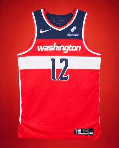 View full screen - View 1 of Lot 17. Tre Johnson Washington Wizards 2025-2026 Game Worn Icon Edition Jersey | 5th Career Game.