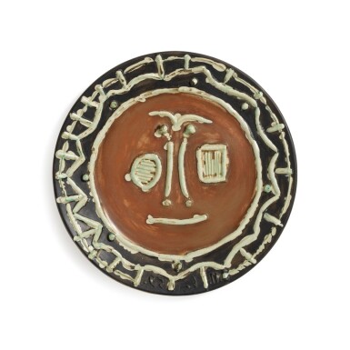 View full screen - View 1 of Lot 64. Visage en gros relief (A. R. 408).