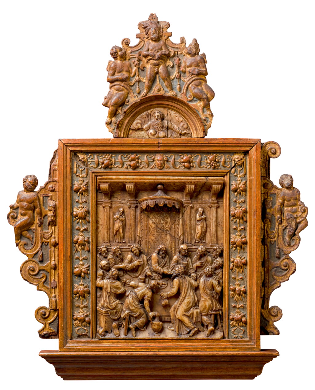 View full screen - View 1 of Lot 31. SOUTHERN NETHERANDISH, MALINES, SECOND HALF 16TH CENTURY | HOUSE ALTAR WITH THE LAST SUPPER.