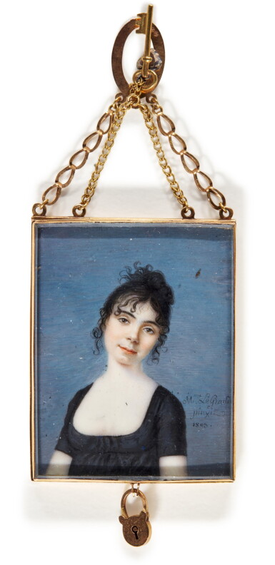View full screen - View 1 of Lot 210. Mlle Athalante Legrand | Portrait of a lady.