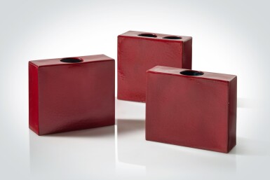 View full screen - View 1 of Lot 525. Set of Three "Ceramiche a Colaggio" Vases.