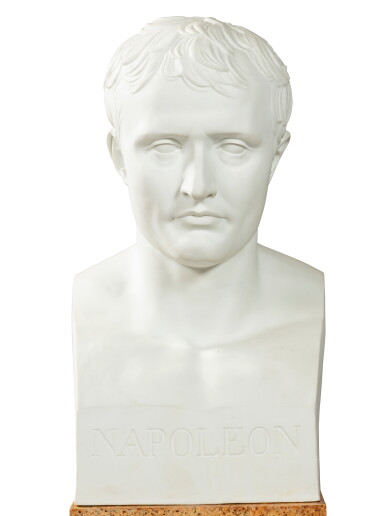 View full screen - View 1 of Lot 55. French, 20th century, Sèvres Manufacture, after Antoine-Denis Chaudet (1763-1810), Herm bust of Napoléon I | France, XXe siècle, Manufacture de Sèvres, d'après Antoine-Denis Chaudet (1763-1810), Buste de Napoléon Ier en Hermès.