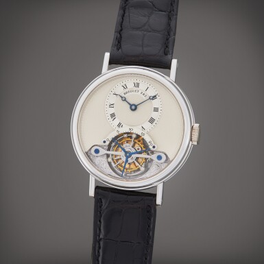 View full screen - View 1 of Lot 51. Reference 3350 Classique Tourbillon | A white gold tourbillon wristwatch, Circa 1995.