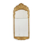 A Continental Gilt-Gesso Mirror, Probably German, Mid-18th Century