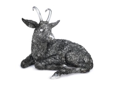 View full screen - View 1 of Lot 426. An Italian Silver Goat, Buccellati, 20th Century.