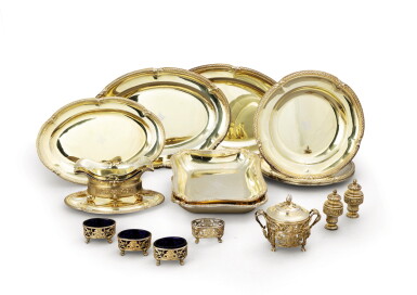 View full screen - View 1 of Lot 14. A French sixteen-piece silver-gilt service in Louis XVI style, Aucoc, Paris, circa 1900,.