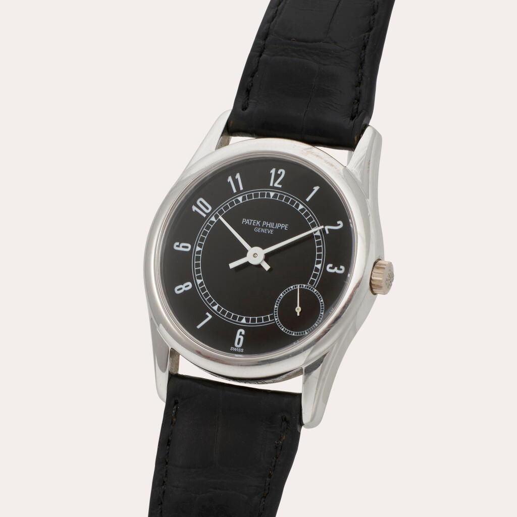 View full screen - View 1 of Lot 218. Calatrava, Reference 5000G | A white gold wristwatch | Circa 1993.