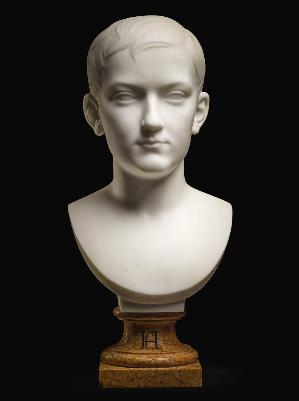 View full screen - View 1 of Lot 22. ROLAND MATHIEU-MEUSNIER | BUST OF FÉLIX HENRI CARVALHO (1854-1925).