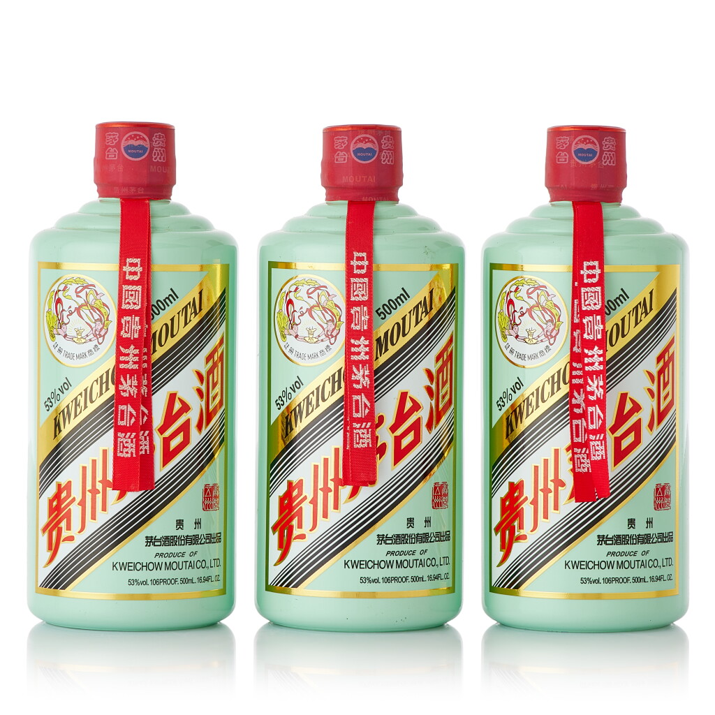 View full screen - View 1 of Lot 9562. 2023年產 "飛天牌"貴州茅台酒 - 香溢五州 Kweichow Flying Fairy Moutai "Xiang Yi Wu Zhou" Edition 2023 (3 BT50).