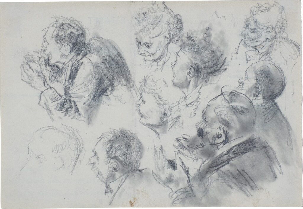 View full screen - View 1 of Lot 72. Kopfstudien (head studies).