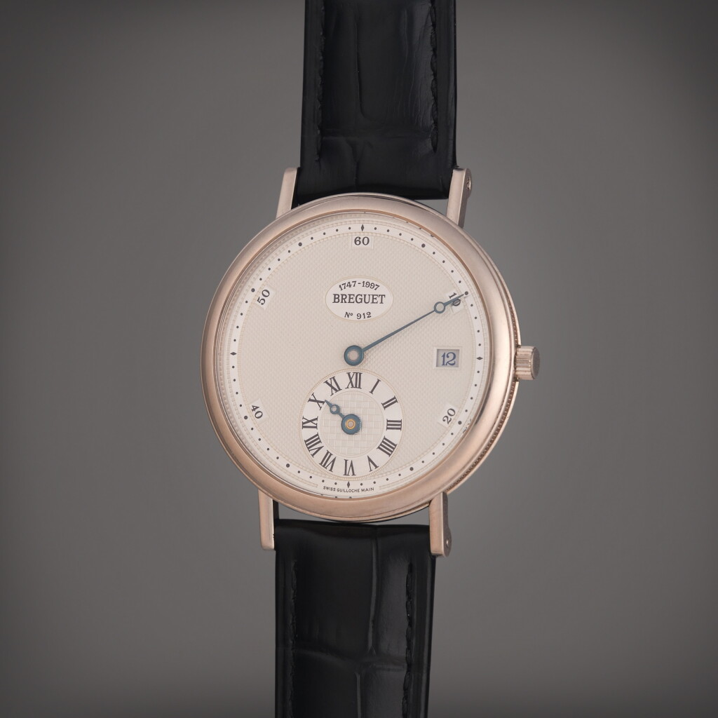 View full screen - View 1 of Lot 637. Reference 1747 Classique Abraham-Louis Breguet Anniversary Edition 1747-1997 | A limited edition white gold automatic regulator wristwatch with date, Circa 1997.