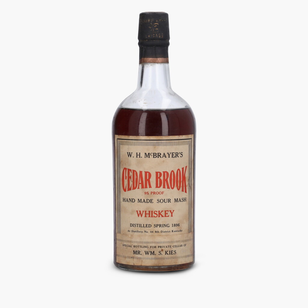View full screen - View 1 of Lot 2404. W. H. McBrayer’s Cedar Brook Private Bottling 95 Proof 1896 (1 Bottle 1/5 Gallon).