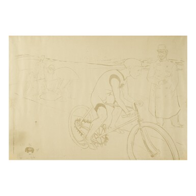View full screen - View 1 of Lot 70. HENRI DE TOULOUSE-LAUTREC | CYCLE MICHAEL (D. 359; ADR. 188; W. P25).
