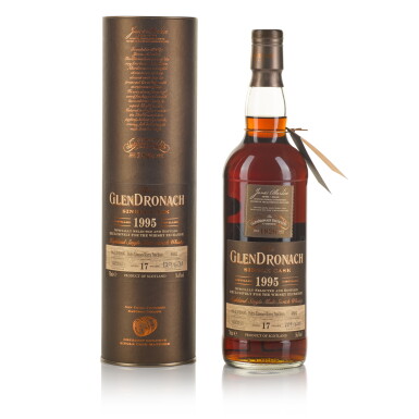 View full screen - View 1 of Lot 136. The Glendronach Single Cask 17 Year Old #4682 56.6 abv 1995 (1 BT 70cl).