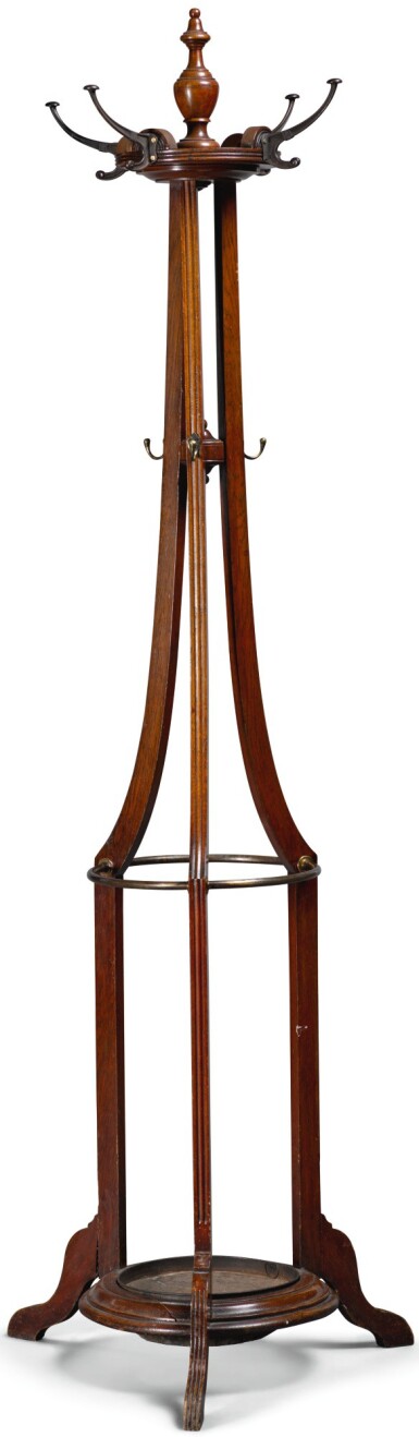 View full screen - View 1 of Lot 1. A VICTORIAN OAK HALL STAND, CIRCA 1870.