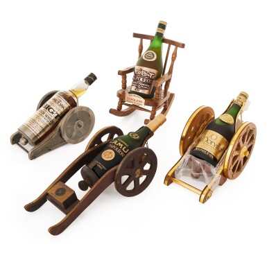 View full screen - View 1 of Lot 309. Whisky and Brandy in Cannons Mixed Lot (1 BT76, 3 BT70).