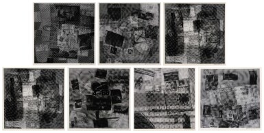View full screen - View 1 of Lot 34. ROBERT RAUSCHENBERG | SURFACE SERIES FROM CURRENTS: SEVEN PRINTS (FOSTER 108, 111-113, 117, 118 & 121).
