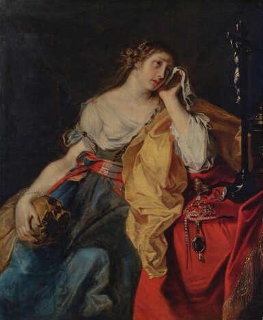 View full screen - View 1 of Lot 489. Penitent Magdalene.