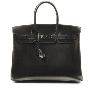 View full screen - View 1 of Lot 634. Limited Edition Black Box So Black Birkin 35 Black PVD Hardware, 2011.