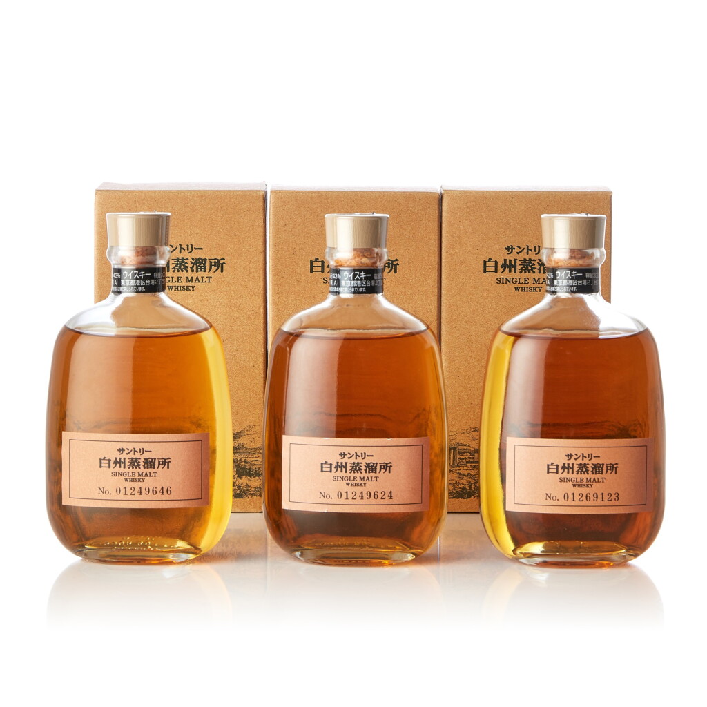 View full screen - View 1 of Lot 5031. 白州 The Hakushu Single Malt Whisky 43.0 NV (3 BT30).